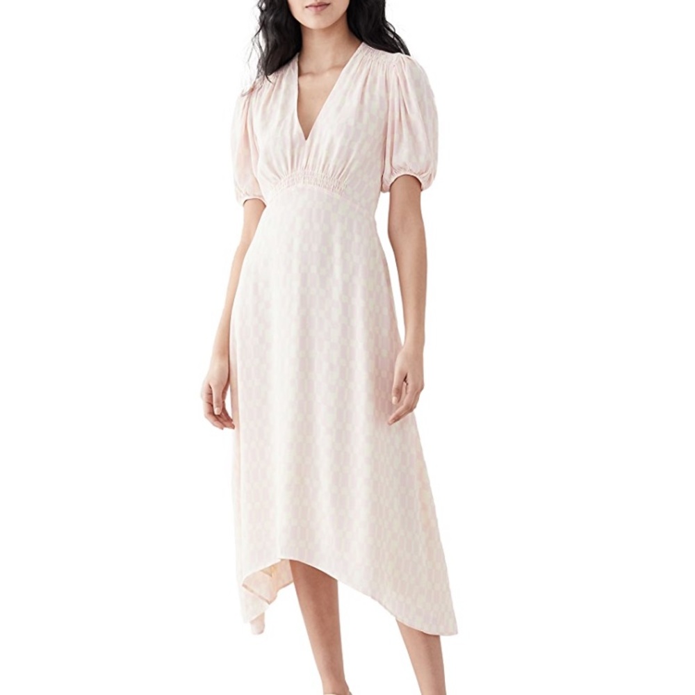 Club Monaco Pale Pink Midi Dress